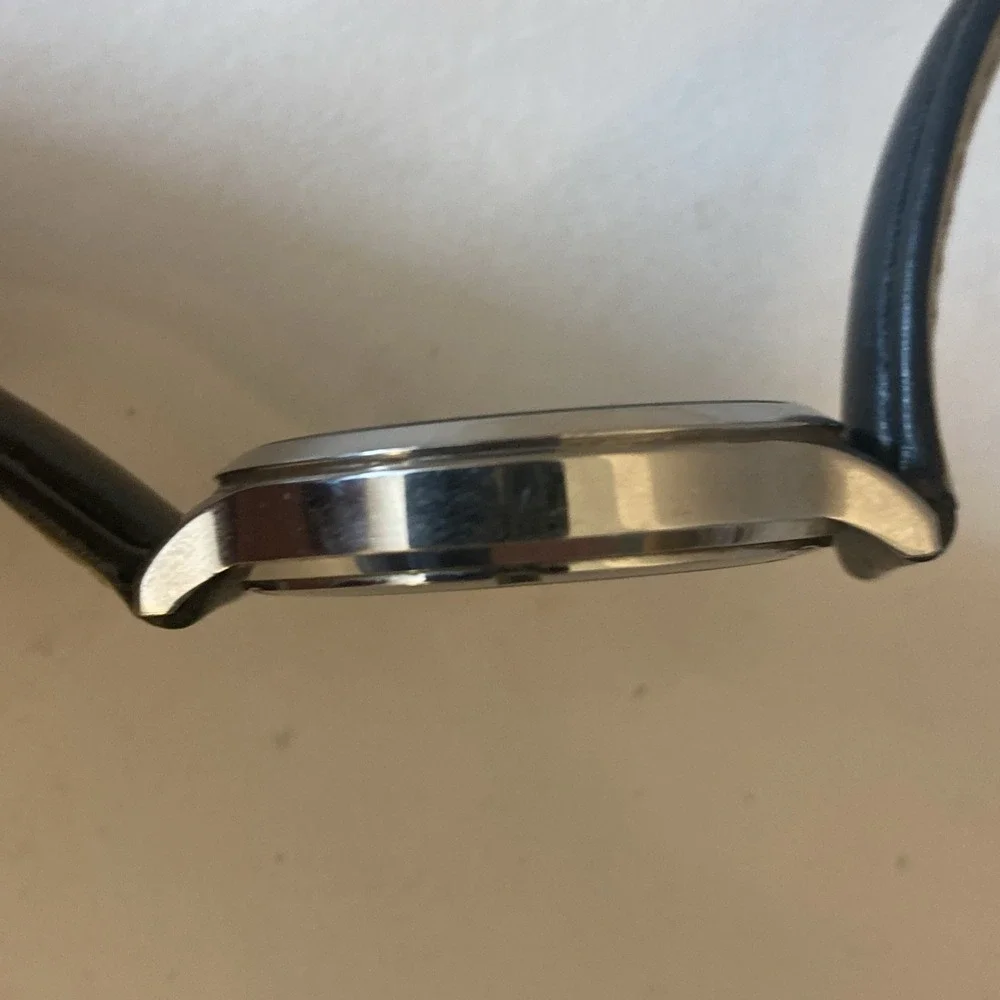 Brooks Brothers 346 Watch 38mm Mens 28189 Leather Date Stainless New Battery